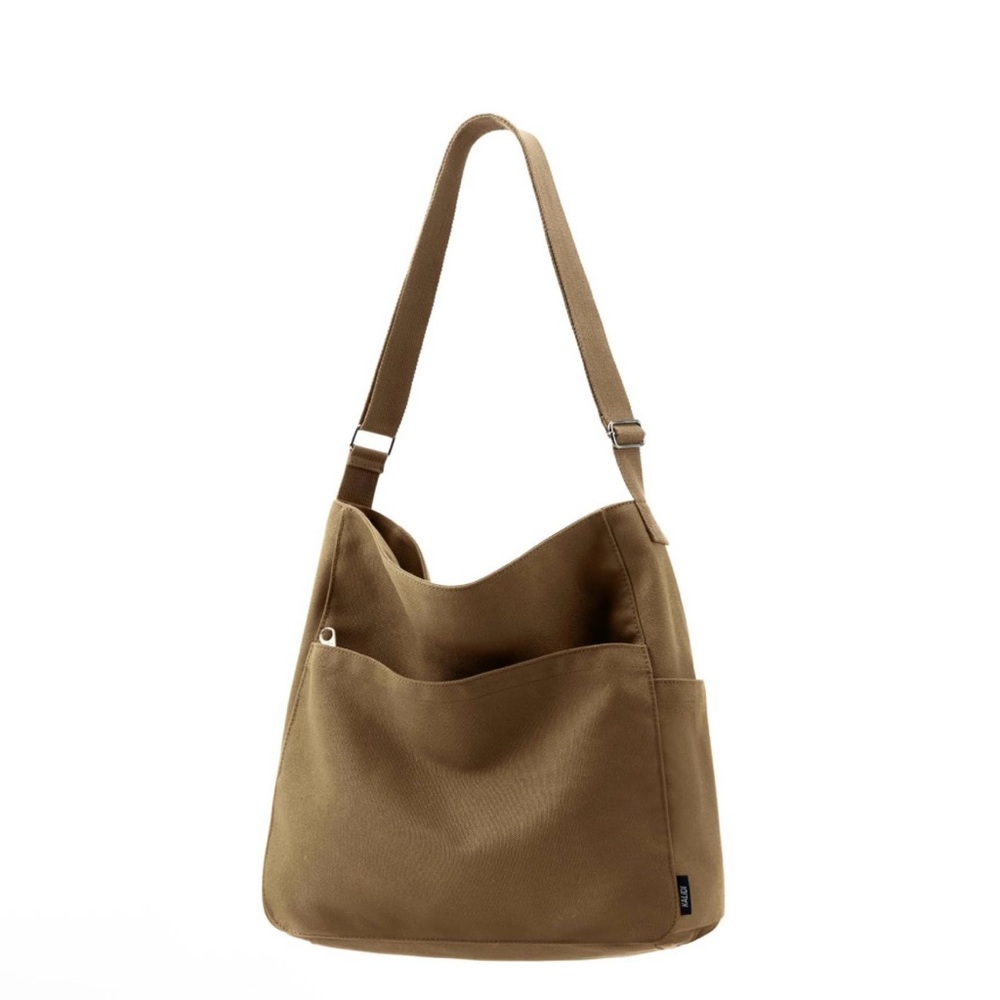 New KALIDI Canvas Tote Bag Large Hobo Crossbody Shoulder Handbag Zipper